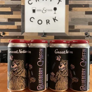 three cans of craft and cork