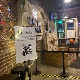 Anyone must sign a waiver, even if not playing, pretty awesome place!