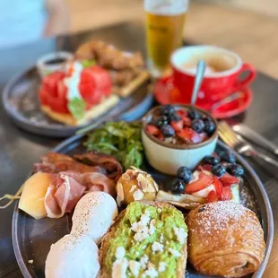 a plate of food on a table