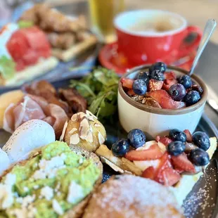 a plate of food on a table