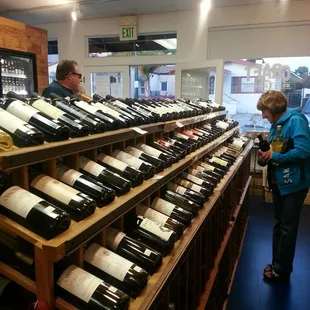 The Greek lady loves her Greek wine!