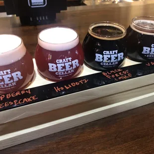 beer flight.