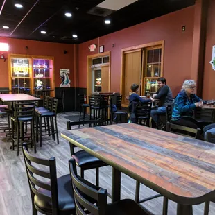 people sitting at tables