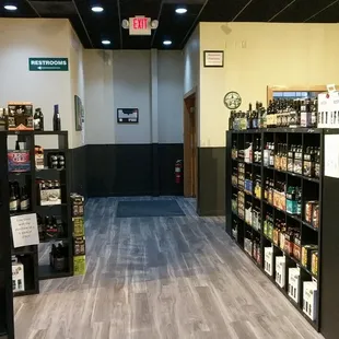 a view of a craft beer cellar