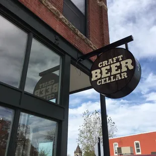 sign for craft beer cellar