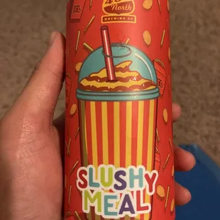 a can of slushy meal