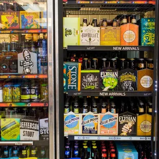 a variety of craft beers