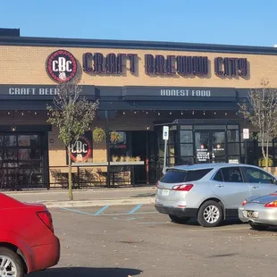 Outside of the restaurant