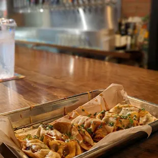 pot stickers...had a bit of kick spiciness in the sauce