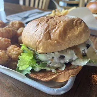 TANGY TERI-AVOCADO BURGER