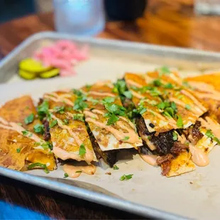 Brisket quesadillas- amazing!!