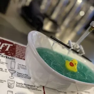 The Rubber Ducky Bath Tub drink. Delicious!