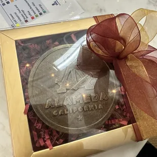 Alameda medallion for our sister city