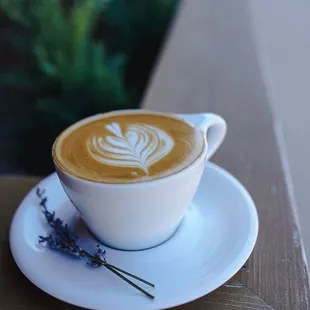 Lavender cappuccino