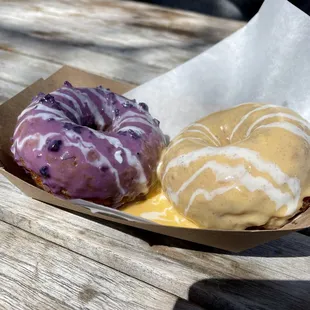 April 2023 specials, Blueberry White Chocolate and Orange Creamsicle