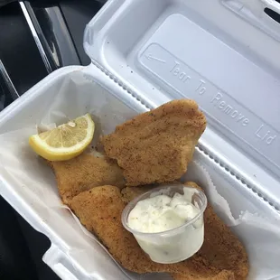 1 pc fried catfish; $3.