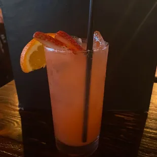 Pretty in pink cocktail