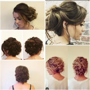 Updo class taught by Tiffany link. Styles by craft team.