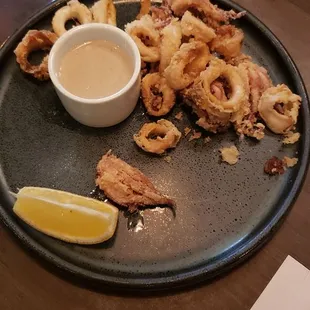 How the $18 portion of Calamari was delivered.