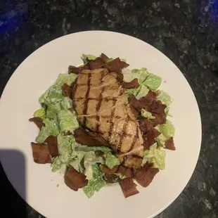 Grilled Chicken Ceaser, add crispy bacon