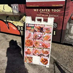 Kabasa food truck menu