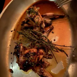 a plate of food on a table