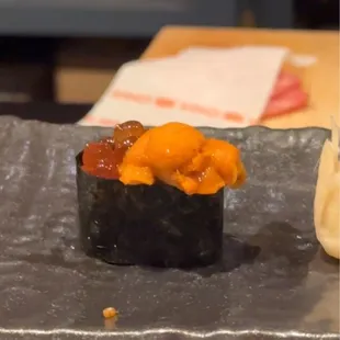 Bafun Uni | (hokkaido sea urchin) wasabi, soy, ikura