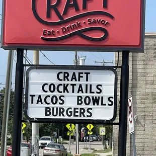 Outside signage
