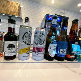 a variety of craft beers