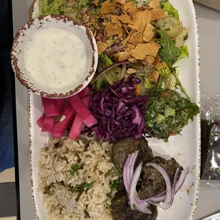 Platter (Half Rice & Half Salad)