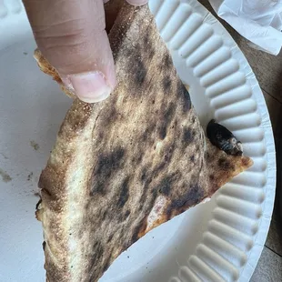 Bottom crust was crispy from the center to the edge.