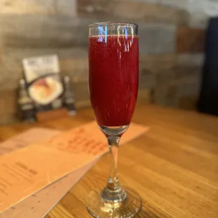 Blueberry vanilla mimosa