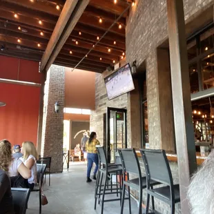 Outside seating area