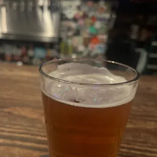 a glass of beer