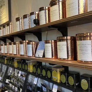 Great selections of teas and herbs