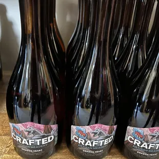 six bottles of craft beer