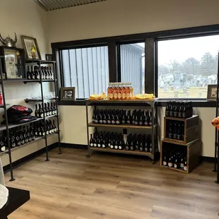 Do you need to take a bottle with you? Their quaint store offers a variety of clothing, branded merchandise, and bottled mead options.