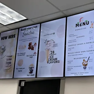 Menu as of December 2024