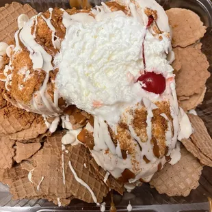 Ice cream nachos