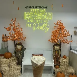 New ice cream shop in town! I had the best pistachio ice cream I have ever had.