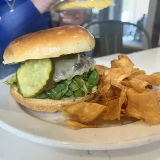 Wagyu Grass-Fed Cheeseburger