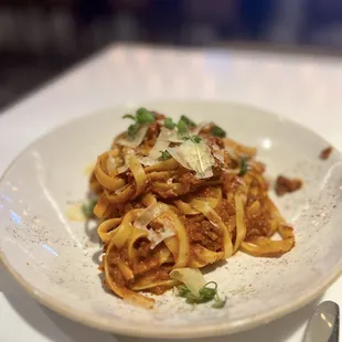 Fettuccine bolognese