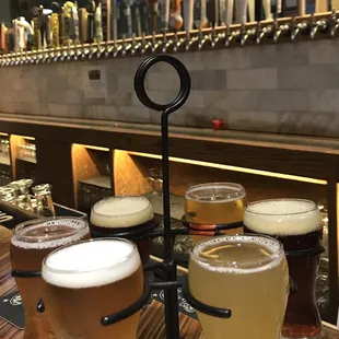 Beer Flight (6 choices, 5oz pours, price starts at $15)
