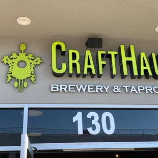 the front of a crafthaus brewery and taproom