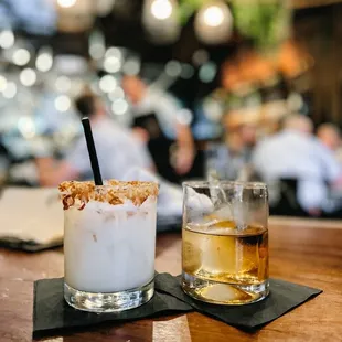 Coconut Margarita and Old Fashioned