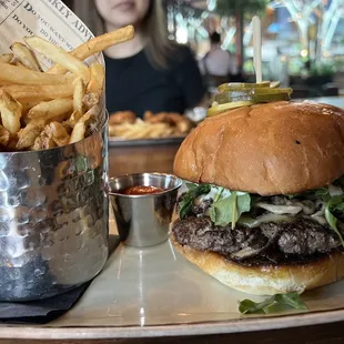 Truffle mushroom burger. It was ok.