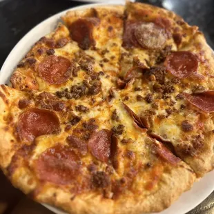 Spicy Sausage &amp; Pepperoni Pizza