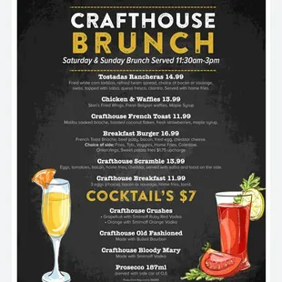 Brunch menu