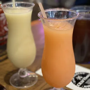 Bellini and Lina colada