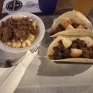 Mac &amp; Cheese (Side) Hawaiian Smoked Brisket Tacos (2pc)